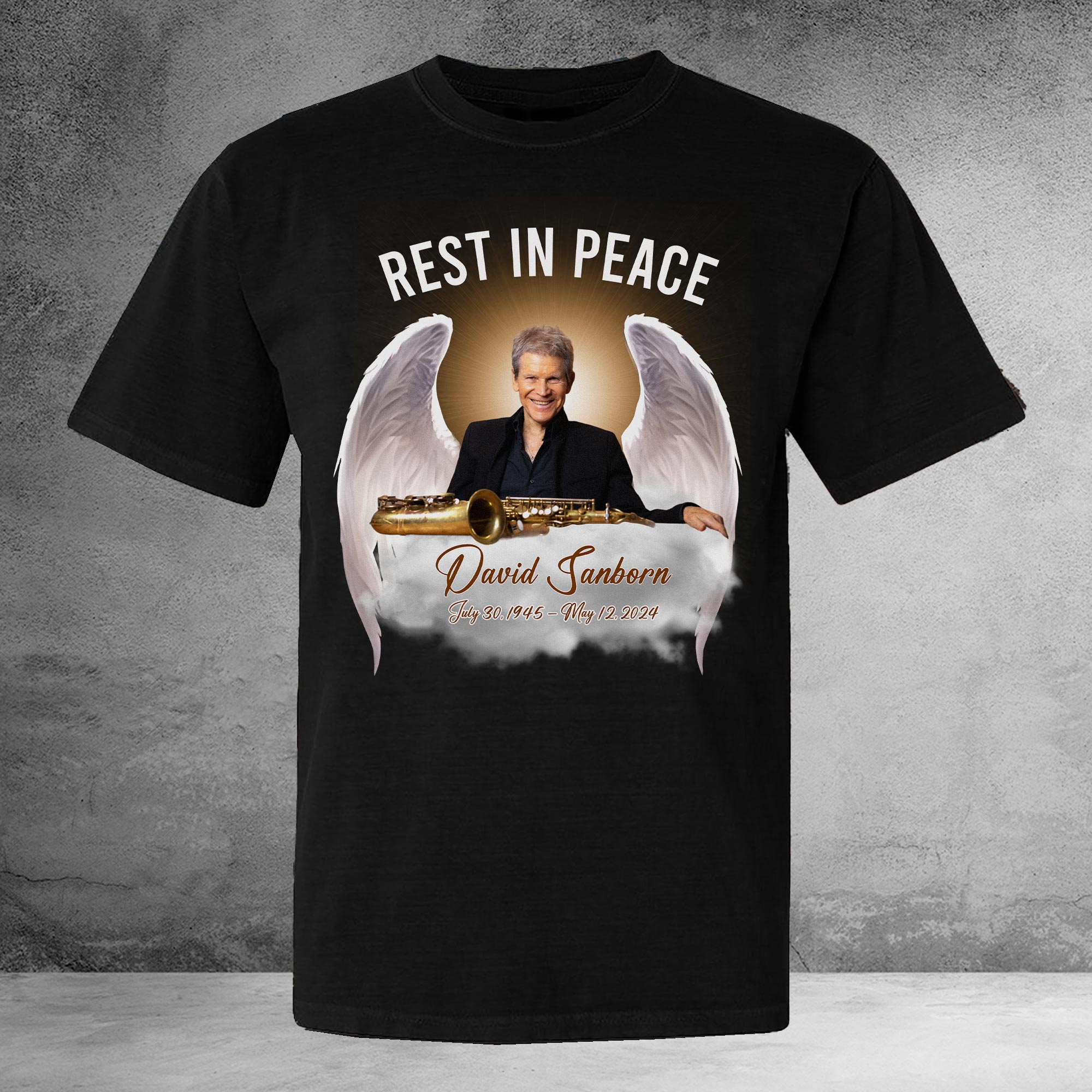 1945 2024 David Sanborn T-Shirt Rest In Peace RIP David Sanborn Shirt Fan Gift Ideas