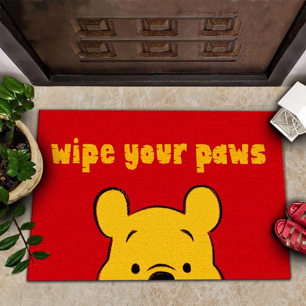 Bear Wipe Your Paws Doormat Funny Welcome Mats New Home Gifts For Family